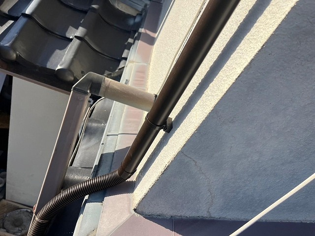 笛吹市　雨樋交換工事